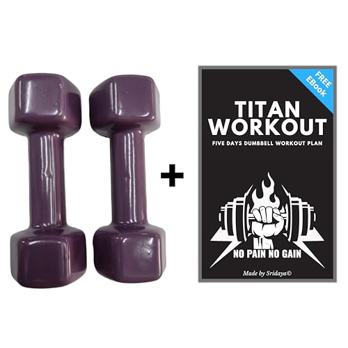 Image of Vinyl Dumbbells (purple, 2kg)