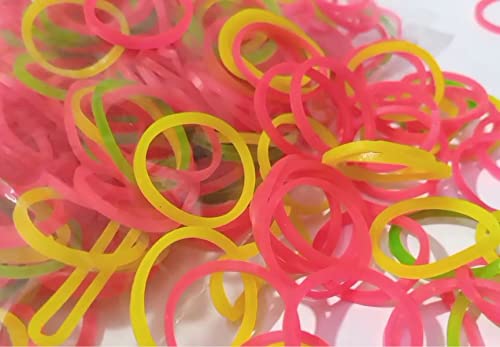 KRASHTIC Nylon Color Rubber Band Size 2 INCH for School Art and Craft Work Seto of 50 gram