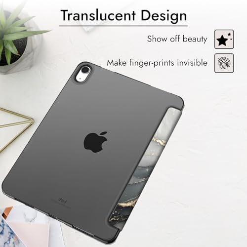 Image of Robustrion Cover for iPad 11th (A16) / 10th Generation Cover Case (2022 /2025), Trifold Flip Case Cover for iPad 11th Generation 11 inch / 10th Gen 10.9 inch [Auto Sleep Wake Suppport] - Ocean Black