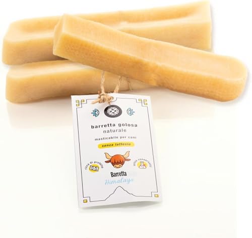 Animal House 3 Barras del Himalaya para Masticar - 100% Natural - Fortalece la Higiene Bucal - Fuerte y Duradera - Disponible en Todos los Tamaños - Libre de Crueldad (3, M)