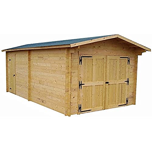 Garage Madriers Massifs 42 Mm Bi-chromatées - VE3562