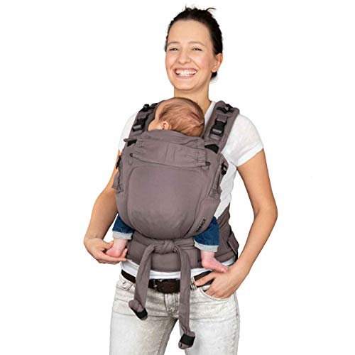 Hoppediz ♥ NABACA comfortabele moduledrager basic set grijs - babydrager vanaf de geboorte ✓ buikdrager ✓ rugdagen… - Image 5