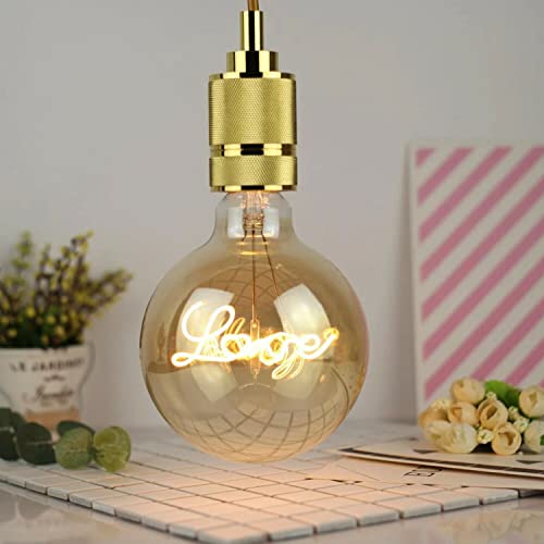 LEDSone 2 Pack of Vintage G125 4W E27 Edison LED Screw Bulb - Image 3
