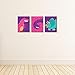 Big Dot of Happiness Roar Dinosaur Girl - Dino Mite T-Rex Nursery Wall Art and Kids Room Decorations - Gift Ideas - 7.5 x 10 inches - Set of 3 Prints