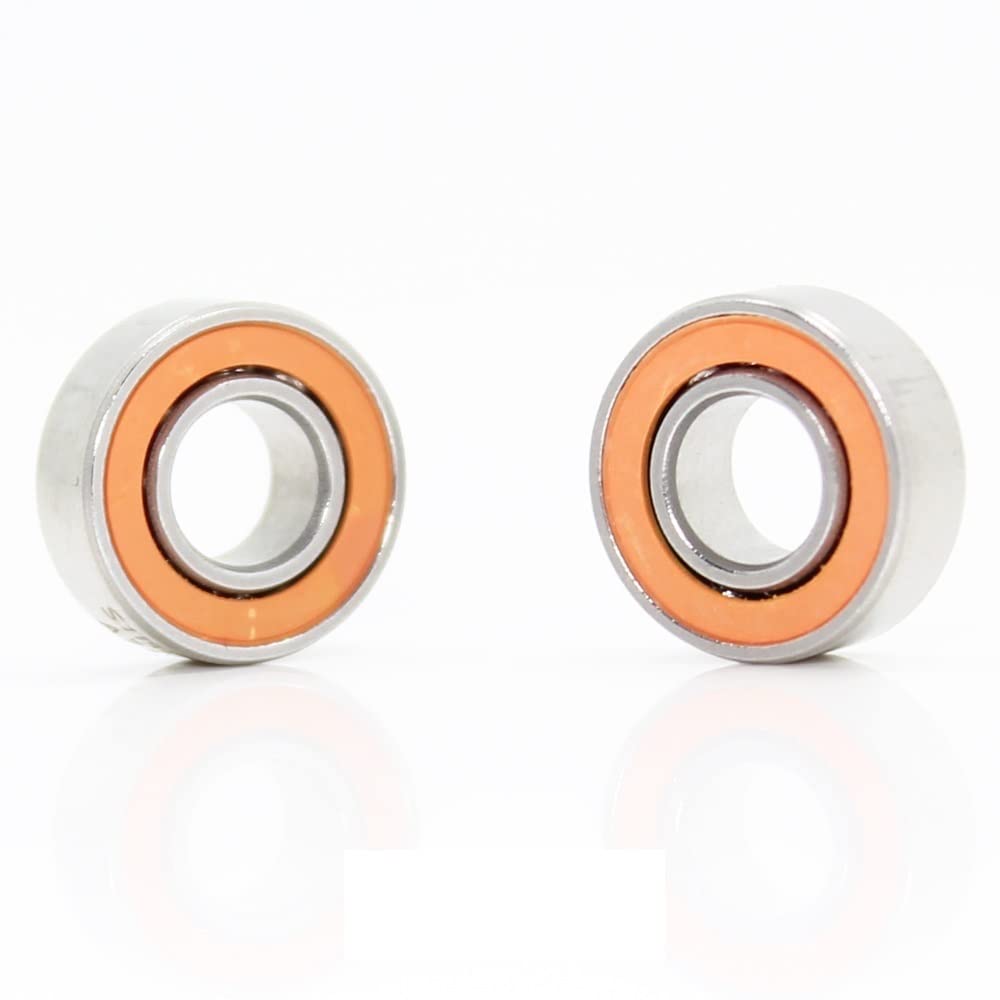 Roulements de Moulinet de Pêche 2 pcs 5x16x5mm S625 2RS roulement à Air en céramique hybride en Acier Inoxydable S625RS S625 2OS CB