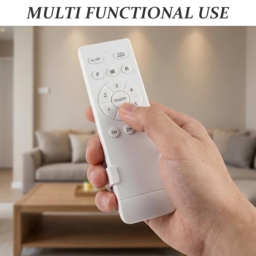Controlador de ventilador de techo luz regulable mando inalámbrico plástico resistente 8