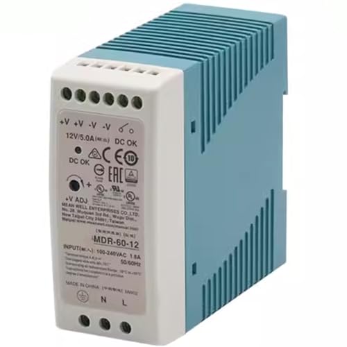 MDR-60-12 12V 5A 60W �P�o�͍H�ƗpDIN���[���d�� 1��