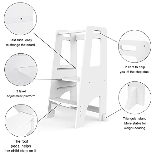 Toddlertowerwoodentoddlerkitchenstoolhelperheightadjustablekidskitchenstepstoollearningtowerforbathroomandbedroomcounterworkingnaturalbamboowhite Urban Country Home Decor Toddler tower wooden toddler kitchen stool helper height adjustable kids kitchen step stool learning tower for bathroom and bedroom counter working natural bamboo white urban country home decor