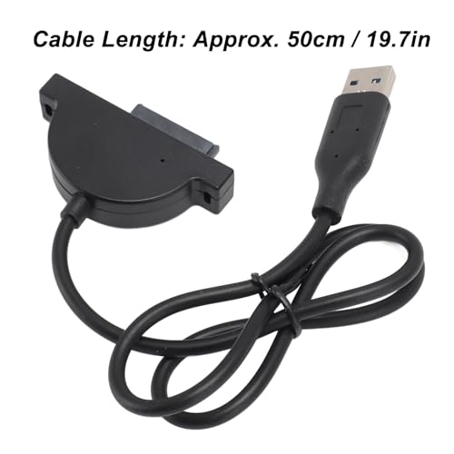 Cable USB 2.0 a SATA para unidad óptica de laptop miniatura 4