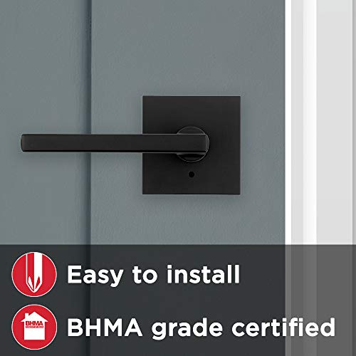 Kwikset 91550-029 Halifax Door Handle Lever with Modern Contemporary Slim Square Design for Home Bedroom or Bathroom… - Image 5