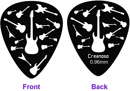 Creanoso Refroidir Médiator guitare (12-Pack) – GRATUIT Porte-Pick en cuir – Celluloid – Design unique assorti – pour… - Les Beatles, Paul McCartney, John Lennon, RIngo Starr, George Harrison Creanoso Refroidir Médiator guitare (12-Pack) - GRATUIT Porte-Pick en cuir - Celluloid - Design unique assorti - pour… – Image 4