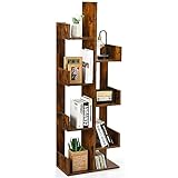 📚~Si integra perfettamente con la casa~ Questo grande scaffale a forma di albero ha un affascinante aspetto vintage che si abbina perfettamente all'arredamento della vostra casa e abbellisce la vostra stanza. Con le sue dimensioni di 50 x 25 x 145 cm, è adatto a una varietà di luoghi in cui lo spazio è limitato, tra cui soggiorni, studi, camere da letto e altro ancora.