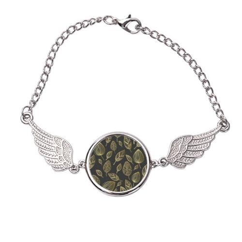 Bracelet ailes d'ange métal taille moyenne bijou poignet tendance