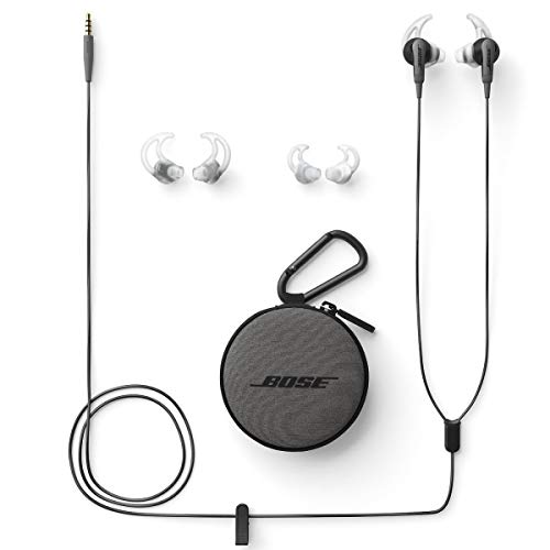 Image of Bose SoundSport In-Ear Headphones For Apple Devices (741776-0010) - Charcoal (Renewed)