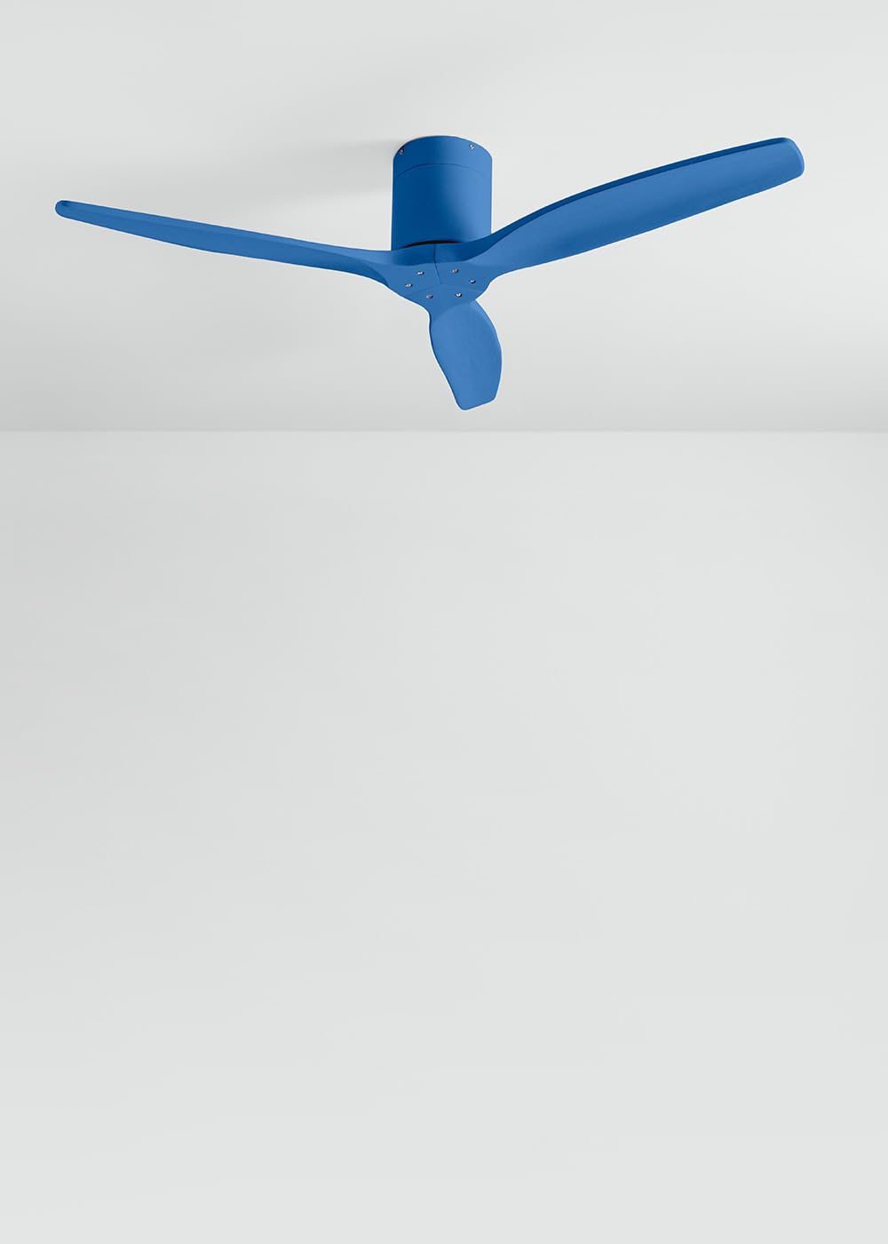 CREATE / WINDCALM M/Ventilatore da soffitto blu cobalto con telecomando / 40W, silenzioso, ABS, Ø132 cm, 6 velocità, timer, funzione estate-inverno