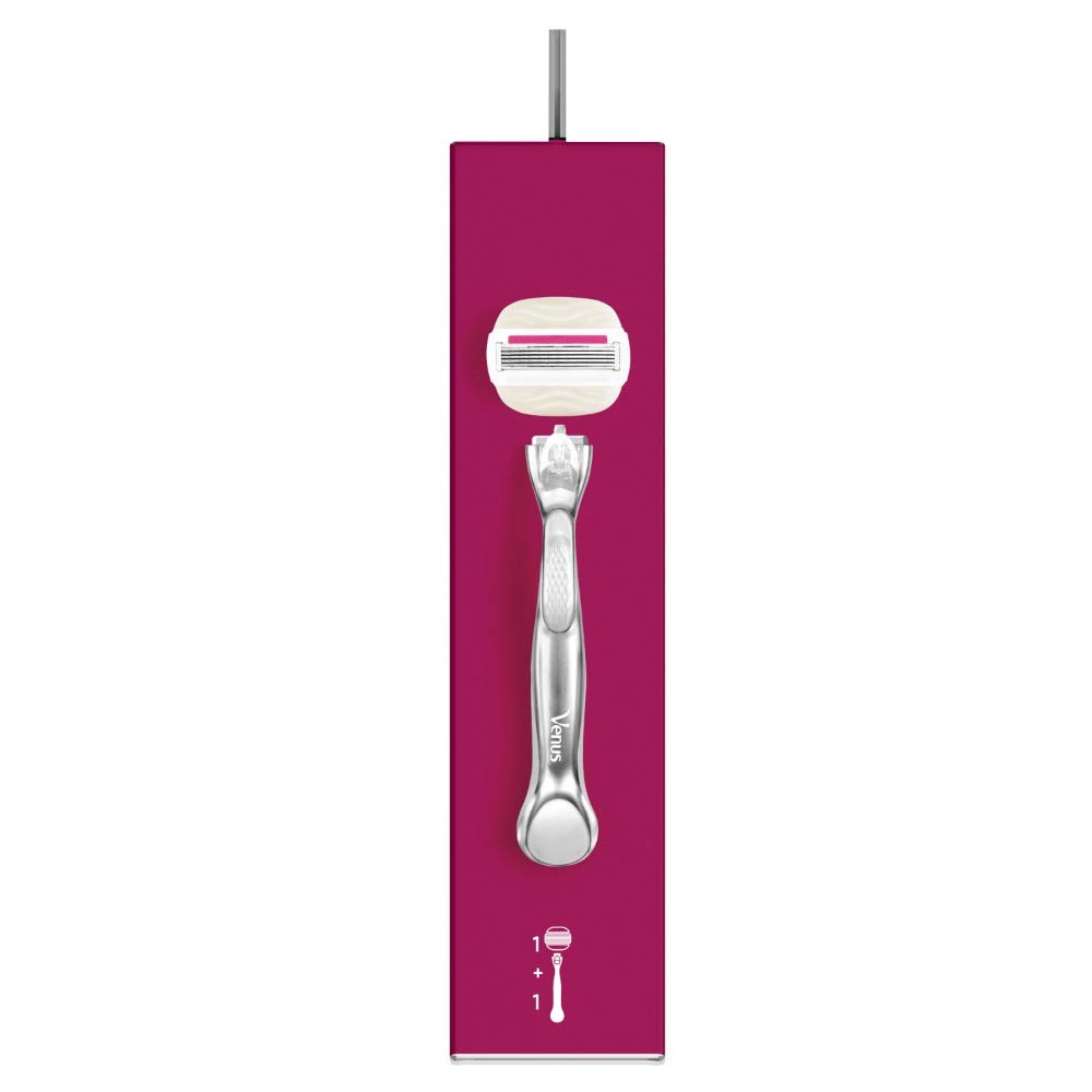 Gillette Venus Comfortglide Sugarberry golarka damska + 1 ostrze z 5-krotnym ostrzem, prezent dla kobiet