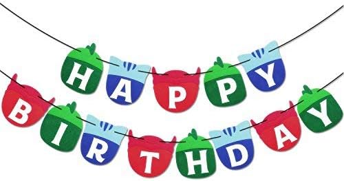 Happy Birthday Banner Kids Party Decorations Felt Garland Supplies