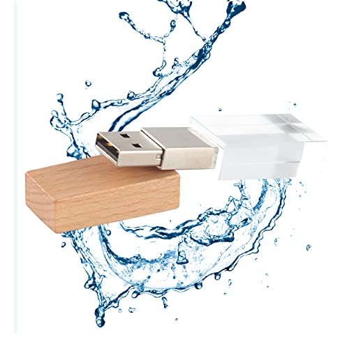 Clé USB 32GB bois cristal LED : ne perdez plus vos données - 3