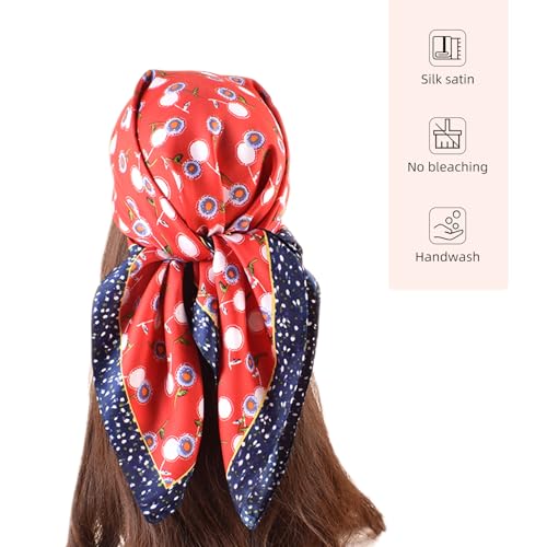 27.5x27.5 Inch Head Scarf for Women Hair Scarf Like Silk Satin Scarf for Bandana Square Scarf for Sleeping2
