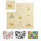 Stylische Puzzlematte Baby 0,9 x 0,9 m Safari Tiere – 9 Platten à 30x30cm – 20% dickere & weichere Spielmatte – schadstofffreie, geruchlose, Pflegeleichte Baby Krabbelmatte – plastikfreie Verpackung