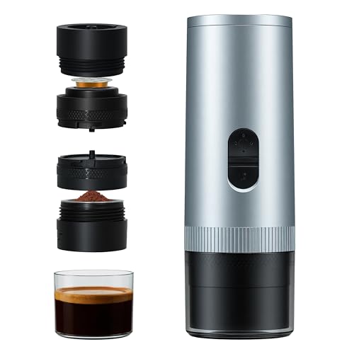 Portable Coffee Maker Electric Espresso Machine, 20 Bar Coffee Espresso Maker for Travel Self-Heating, Battery Powered with USB-C, 7800mAh, 2-IN-1 for Ground Coffee & NS Capsule, for Hiking, Office,RV - image 1
