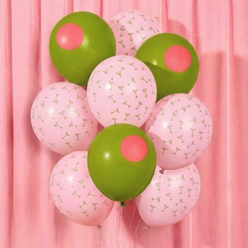 xo, Fetti 24 Dirty Martini Latex Balloons 12" | Olive Tini Bit Older Decor