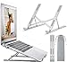 Support Ordinateur Portable, Support PC Portable Ventilé en Aluminium Réglable, Refroidisseur Ergonomique Compatible avec MacBook Air, HP, Dell, 10-15.6’’ (Argenté)