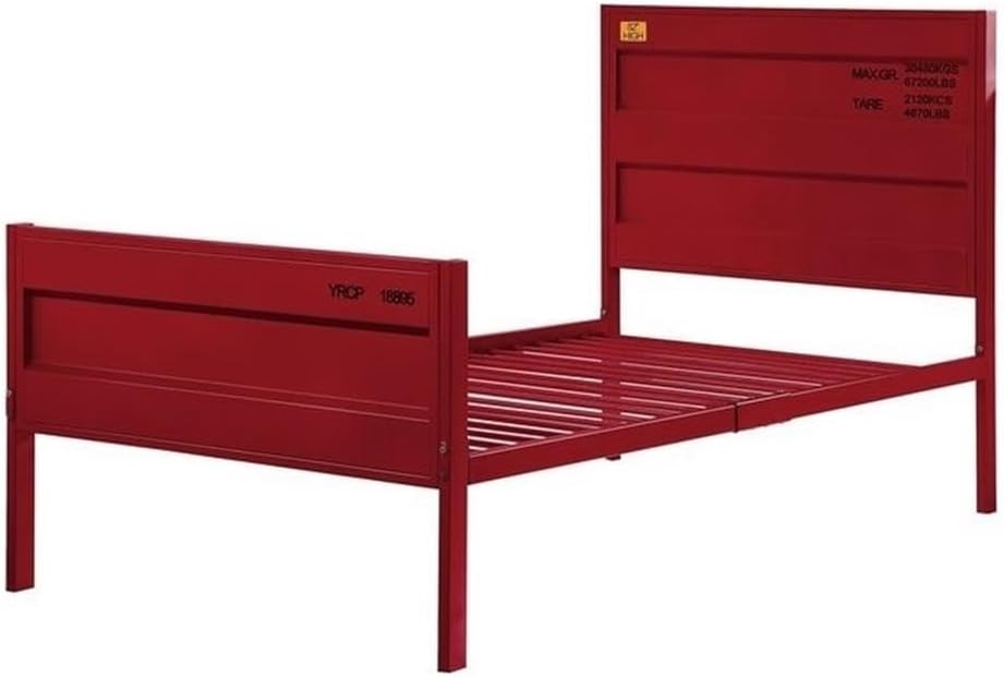 Cargo Twin Panel Kids Bed in Red