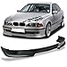Front Bumper Lip Compatible with 1997-2000 BMW E39 5-Series, AC-S Style PU Black Front Lip Spoiler Splitter Air Dam Chin Diffuser Add On by IKON MOTORSPORTS, 1998 1999