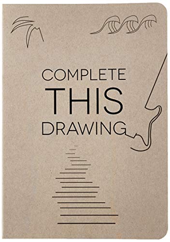 Piccadilly Complete the Drawing | Guided Sketchbook | Flat-lay Drawing Notebook | Acid