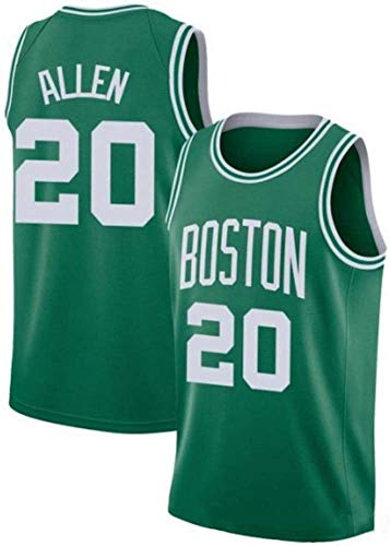 XH-Sport - Ropa de baloncesto para hombre, NBA Boston Celtics 20# Ray Allen Classic Jersey, tejido transpirable vintage All-Star Unisex Fan Uniforme (4 estilos), color 1, tamaño M(175CM/65~75Kg)