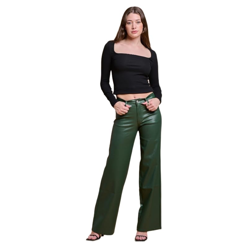 LOVER BRAND Stretch Faux Leather Pants