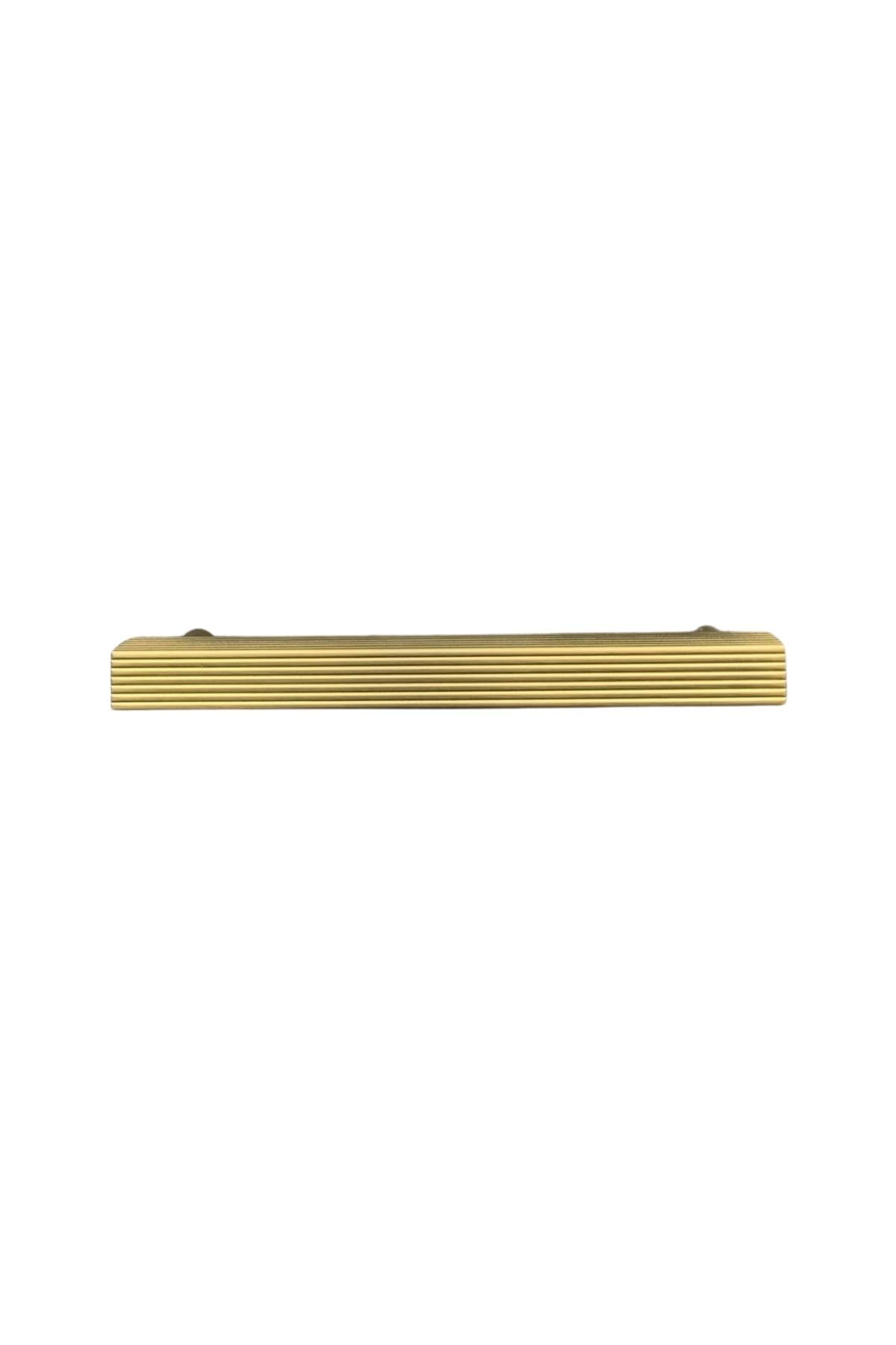 System 8801 Çizgili Modern Kalın Kulp Gold Branch Renk 160 Mm Çok Renkli