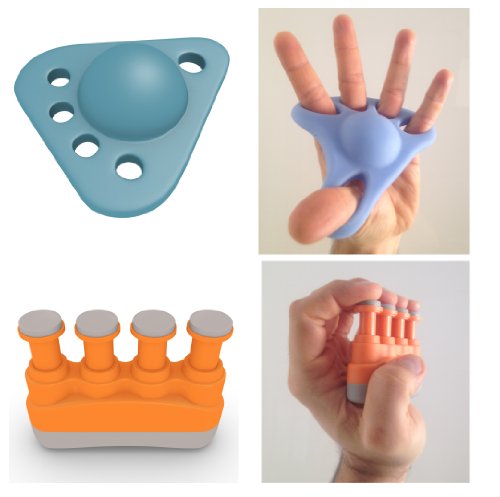 PREMIUM 2 IN 1 KIT – Hand Finger Exerciser For Hands & Fingers Fitness – Your Complete Gripper Stretcher & Strengthener Bundle – For Kids Seniors Athletes & Musicians