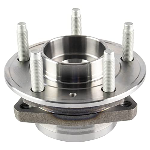 Image of TRQ Left and Right Wheel Bearing and Hub Assembly Set 2 Piece Compatible with 16-19 Chevrolet Malibu 18-19 Buick Cascada 16-18 Envision 17-18 Envision AWD 17-19 Lacrosse 17-19 Lacrosse AWD