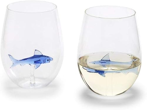 Miniatura 1 de Two's Company Great White Shark - Copa de vino sin tallo