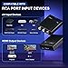 Portta AV to HDMI Converter 1080P, RCA to HDMI Converter, Composite CVBS to Audio Video Adapter, Support PAL/NTSC, Compatible with VHS/VCR/PS3/N64/Wii/STB/Xbox/Blue-Ray/DVD Players