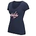 NHL Women's Her Full Logo Short Sleeve Slub V-Neck Tee