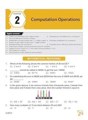 Image of MTG International Mathematics Olympiad (IMO) Workbook Class 4 - Chapter-wise MCQs with Achievers Section - SOF Olympiad Books For 2026-27 Exam