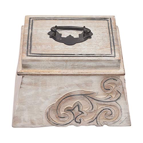 Storeindya SI-US-GSBWN0005-N Store Indya Handmade Antique Wooden Jewelry Organizer Box cover