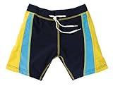 Beco Jungen Badehose-Aqua, Schwarz/Blau/Gelb, 92