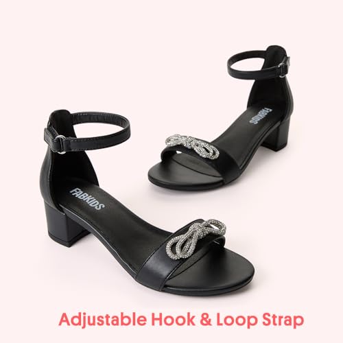 Image of FabKids Girls Braided Open Toe Ankle Strap Flat Lightly Padded Sandals Summer Holiday Party Dress Shoes for Toddler Little Kid Big Kid