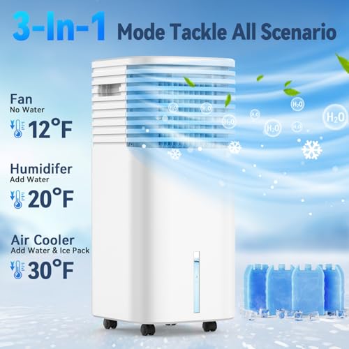 image for FANCOLE Windowless Portable Air Conditioners with 4Modes & 3Speeds, 15