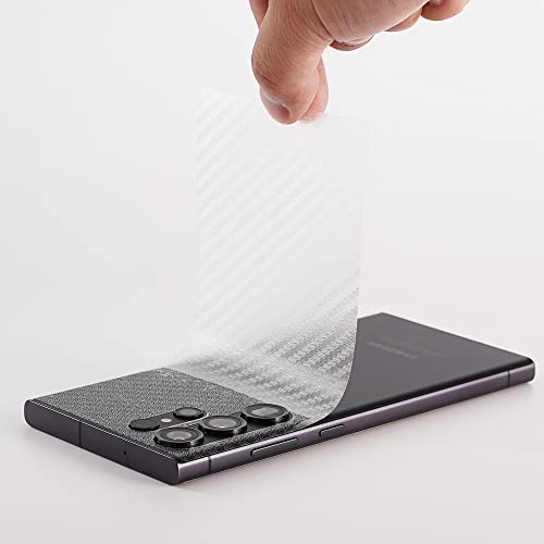 Image of Ibywind Screen Protector For Samsung Galaxy S23 Ultra 5G(6.8 Inches),with 2Pcs Flexible TPU Film,1Pc Camera Lens Protector,1Pc Backing Carbon Fiber Film [Fingerprint Reader,Easy to install]
