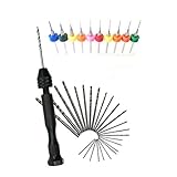 SIE ERHALTEN: Ausgestattet mit 1 Stiftschraubstock, 10 Leiterplatten-Mini-Bohrern und 26 Spiralbohrern in verschiedenen Größen, Mengen und Stilen, einfach zu bedienen, damit Sie Ihr Lieblingshandwerk oder Ihre DIY-Skulptur schnitzen können