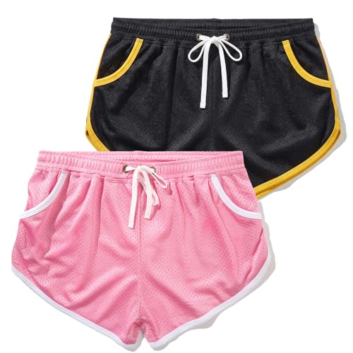 Amazon.com: AIMPACT Mens Mesh Shorts Retro 3 Inch Sexy Side Split