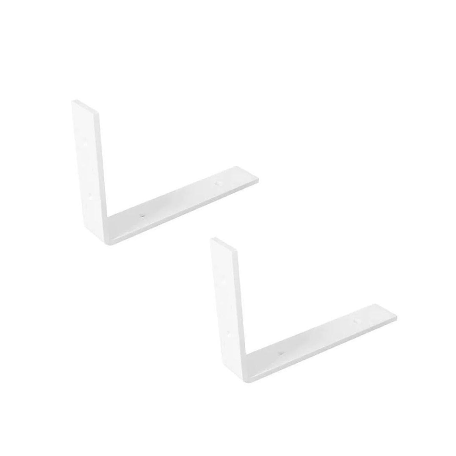 IDRRSPCP Folding Shelf Brackets,Fold Down Wall Mounted,L-Shaped Bracket, Triangle Support, Object Plate Fixed Iron Hanging Tripod(White,300MM)
