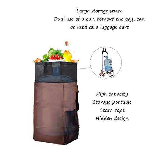 Einkaufstrolley Qualitäts-Aluminiumlegierungs-Einkaufswagen kann Treppen-Einkaufswagen-tragbaren faltenden Haushalts… – Bild 6