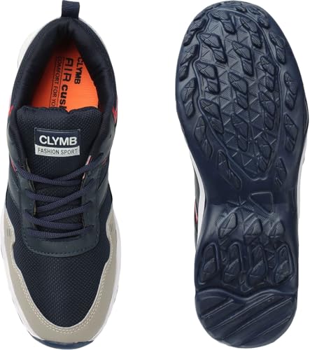 Image of CLYMB ES21 Sports Shoe with Synthetic Upper Lightweight Comfortable Mid Top Running Shoes for Men's & Boy's