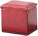 Sofa Stołek Stolec Stolec Stolec Stolec ławka Dla Dzieci Skrzynia Zabawki Wyściełane Siedzenie Domu Dekoracji Salon(Size:40X32X40CM,Color:czerwony)